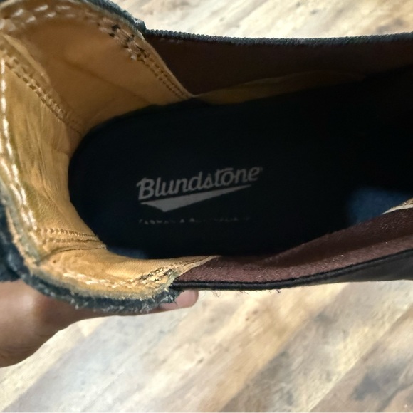 Blundstone Boots Men’s 9.5 AU 10.5 US Black Leather Chelsea Slip On - Picture 6 of 8